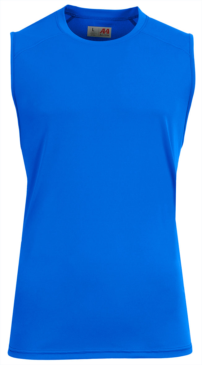 A4 N2500 Unisex Airflex Sleeveless Muscle T-shirt - Royal