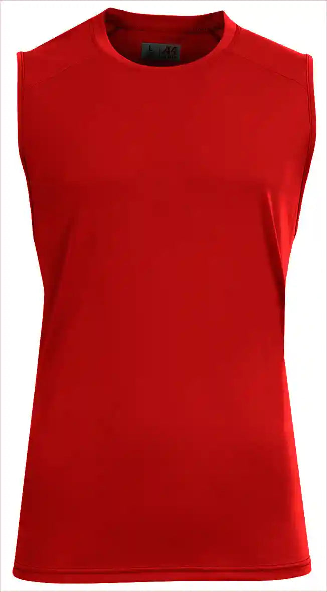 A4 N2500 Unisex Airflex Sleeveless Muscle T-shirt - Scarlet