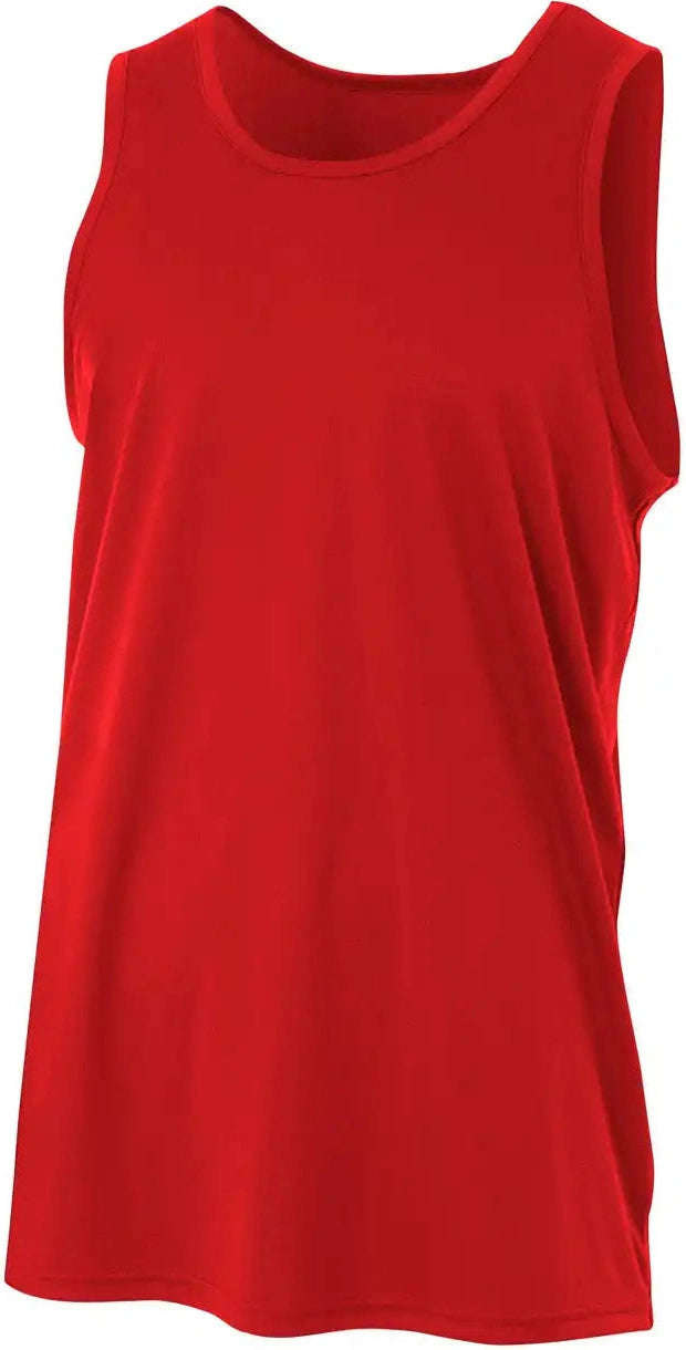 A4 N2502 Sprint Sport Tank - Scarlet - Red / Adult Xs