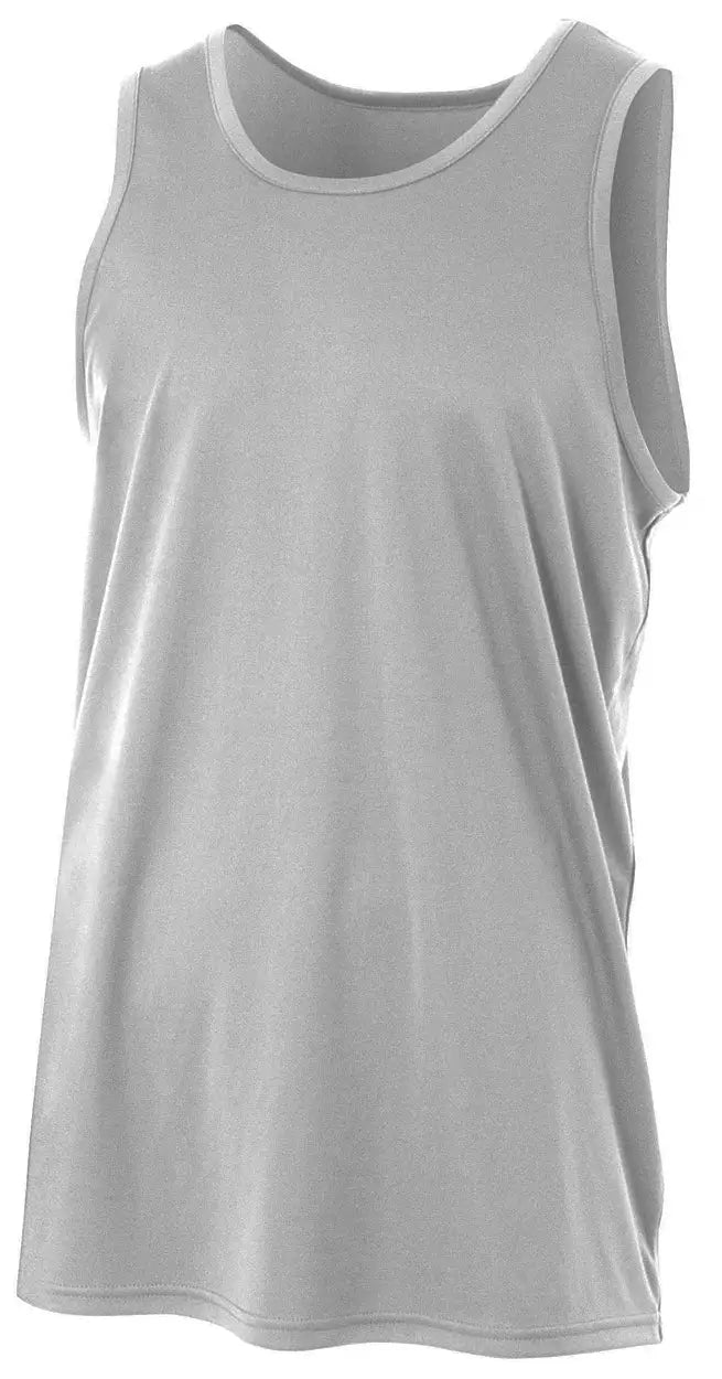 A4 N2502 Sprint Sport Tank - Silver - Light Gray / Adult Xs