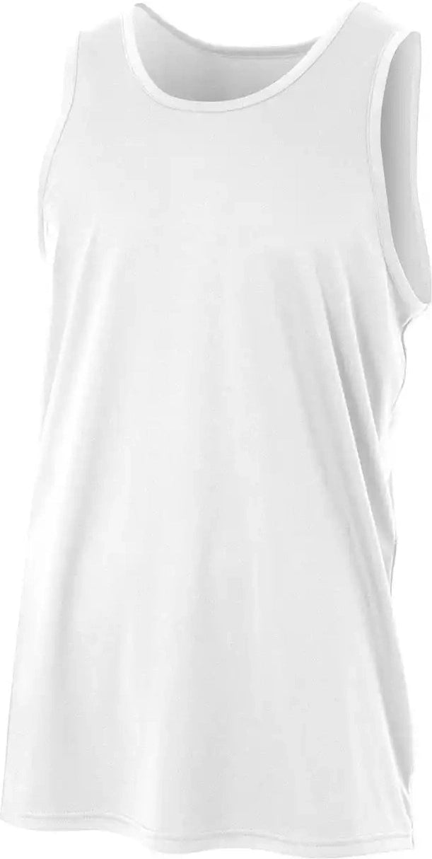 A4 N2502 Sprint Sport Tank - White - Adult Xs