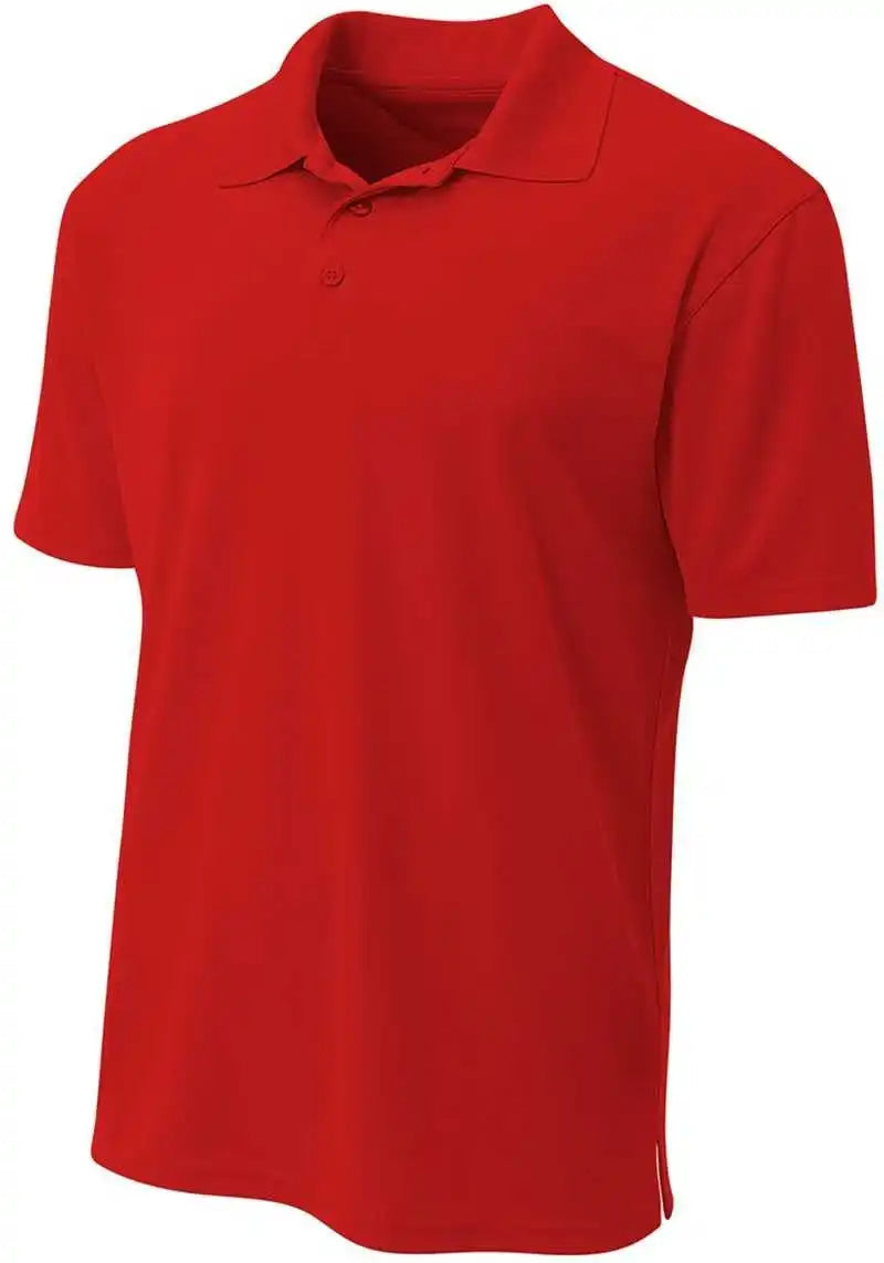 A4 N3008 Performance Pique Polo - Scarlet
