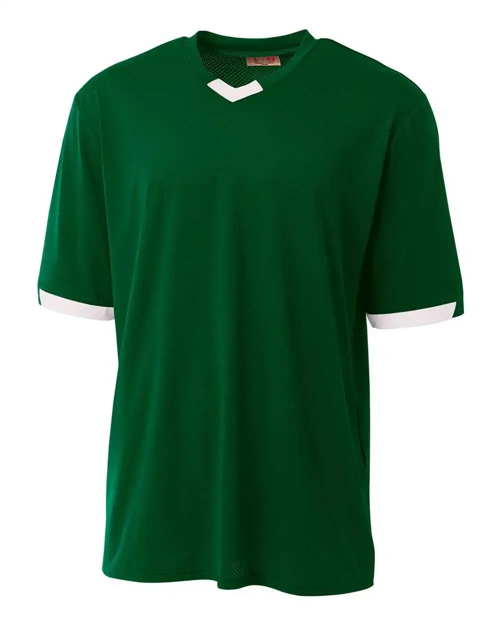 A4 N3011 the Stretch Pro - Mesh Baseball Jersey - Forest White