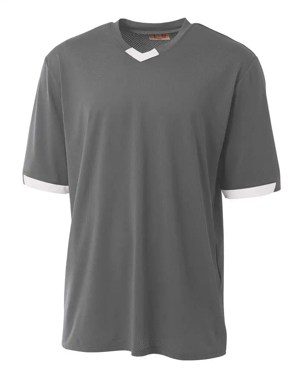A4 N3011 the Stretch Pro - Mesh Baseball Jersey - Graphite White