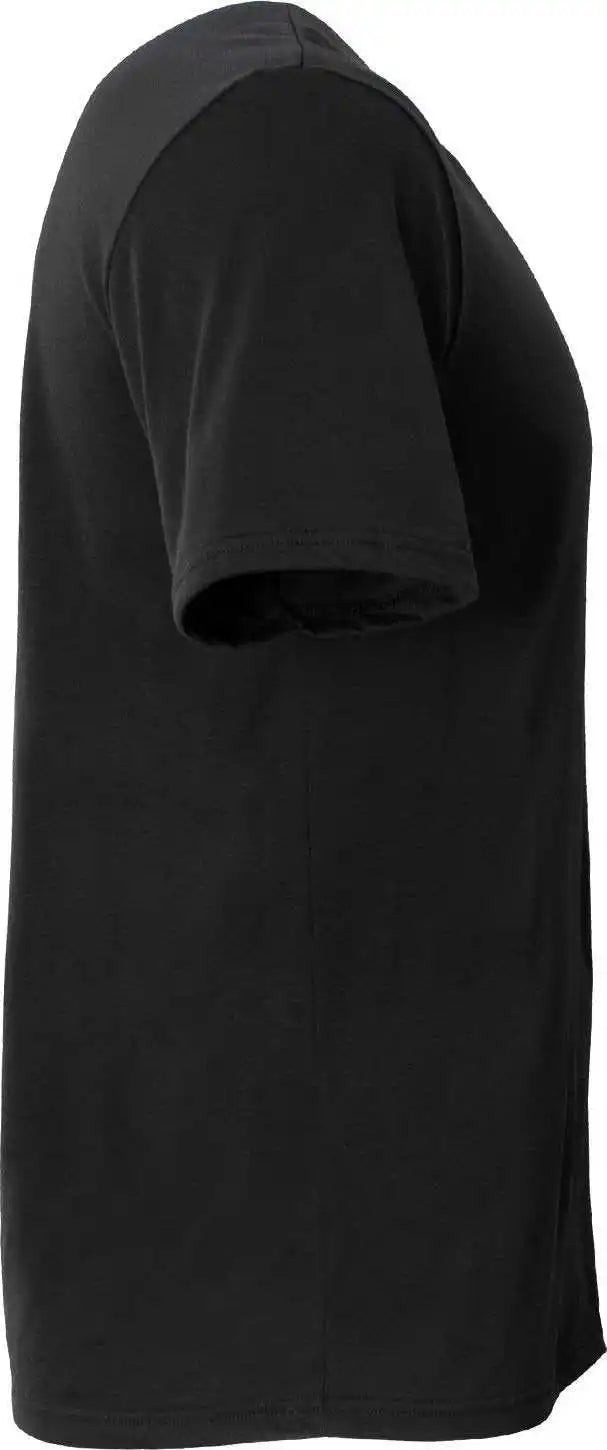 A4 N3013 Adult Softek t Shirt Black