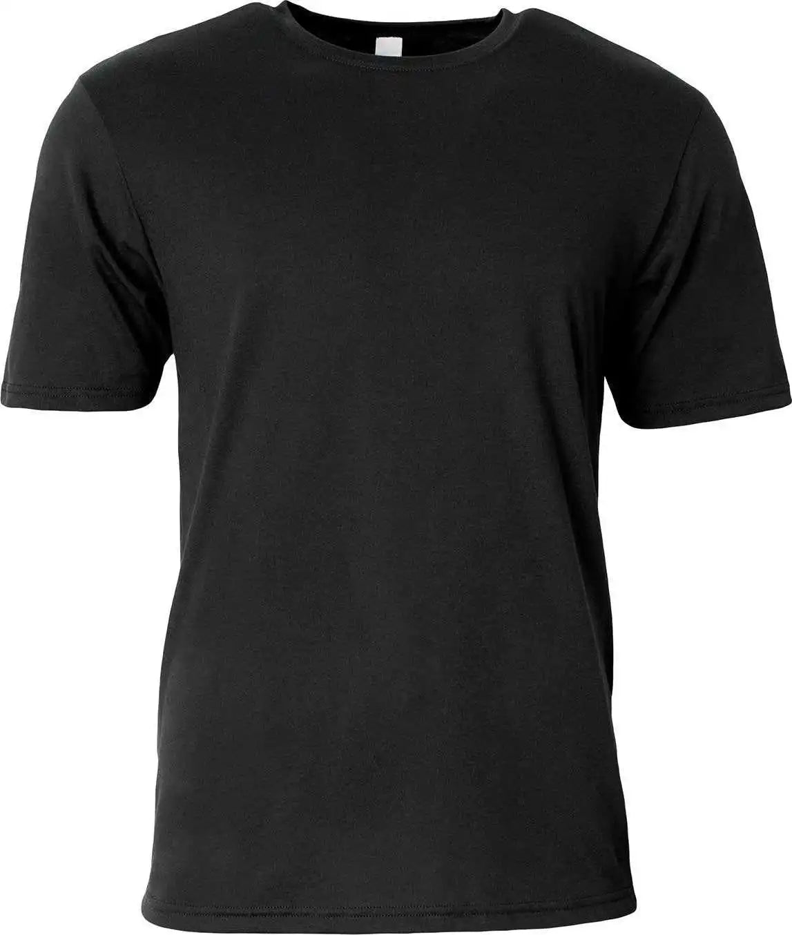 A4 N3013 Adult Softek t Shirt Black