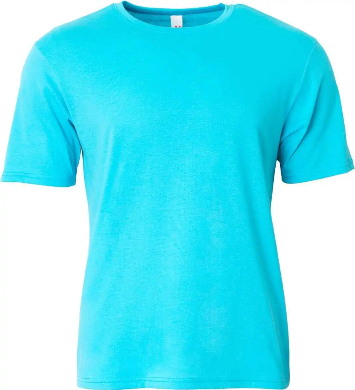 A4 N3013 Adult Softek t Shirt Electric Blue