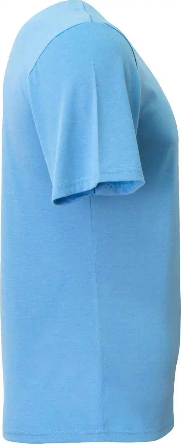 A4 N3013 Adult Softek t Shirt Light Blue