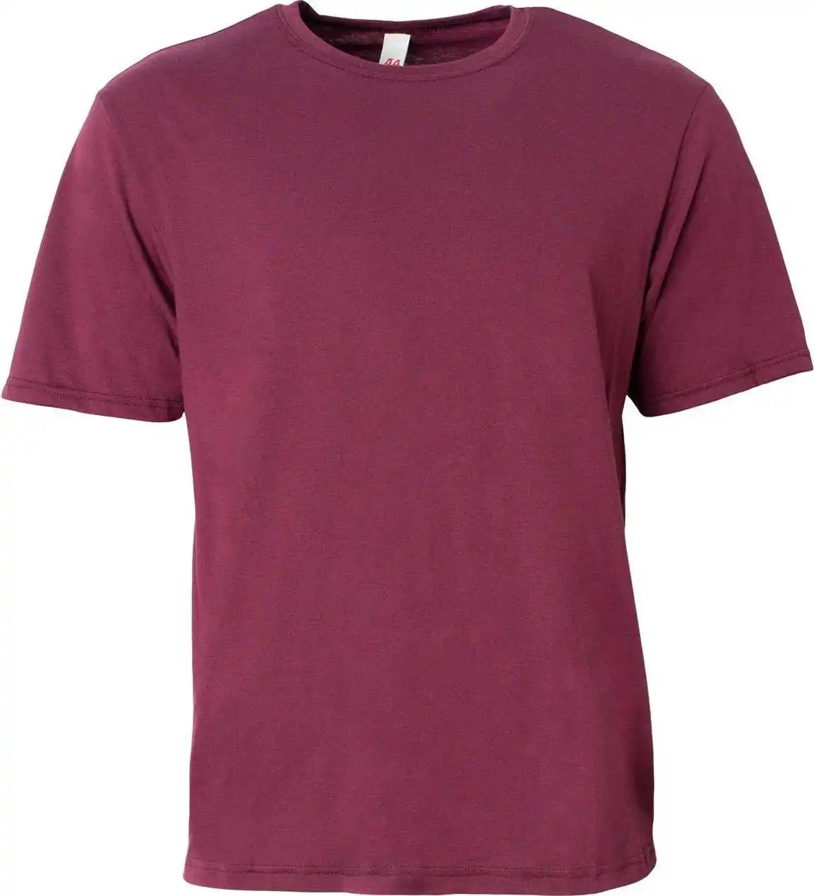 A4 N3013 Adult Softek T-shirt - Maroon