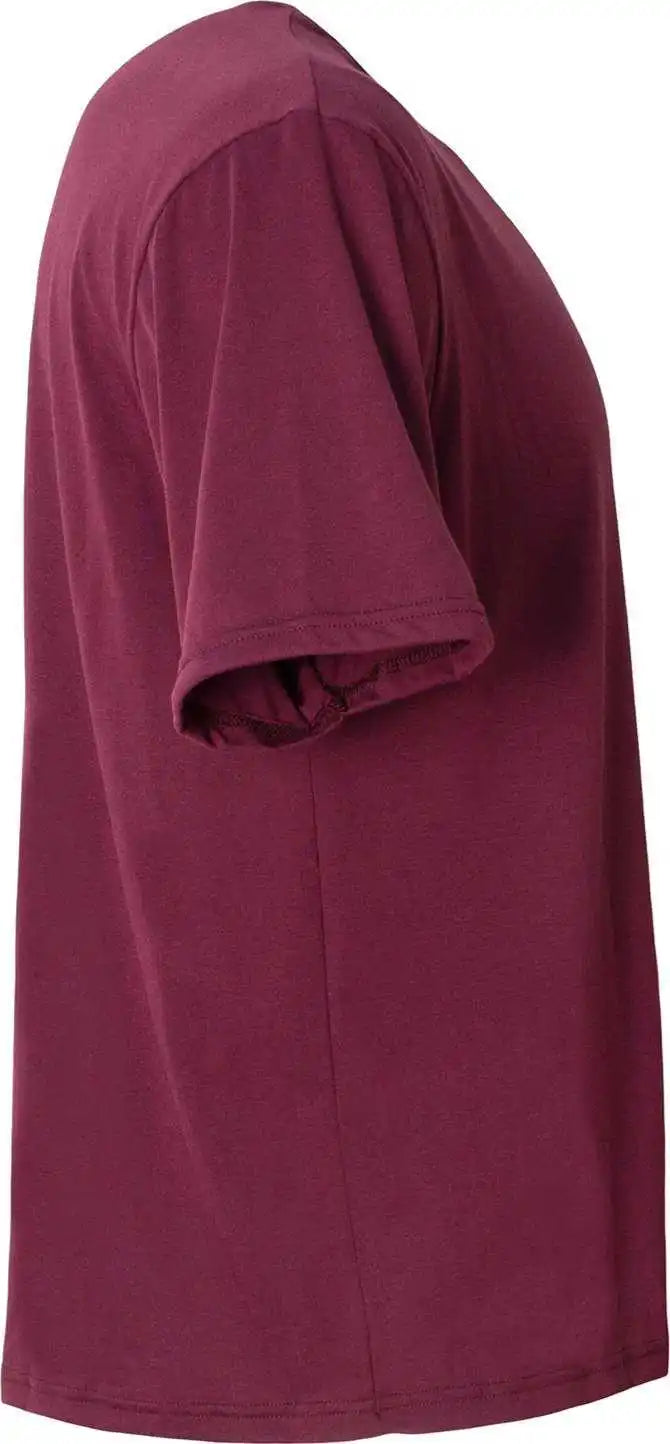 A4 N3013 Adult Softek t Shirt Maroon