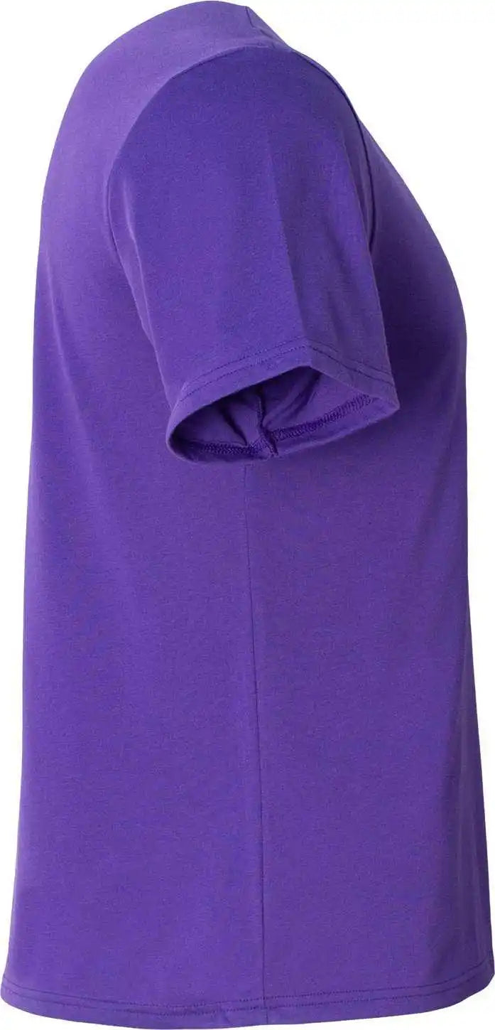A4 N3013 Adult Softek T-shirt - Purple