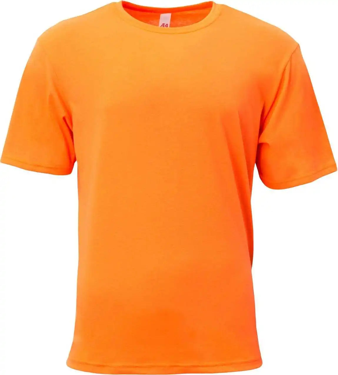 A4 N3013 Adult Softek T-shirt - Safety Orange