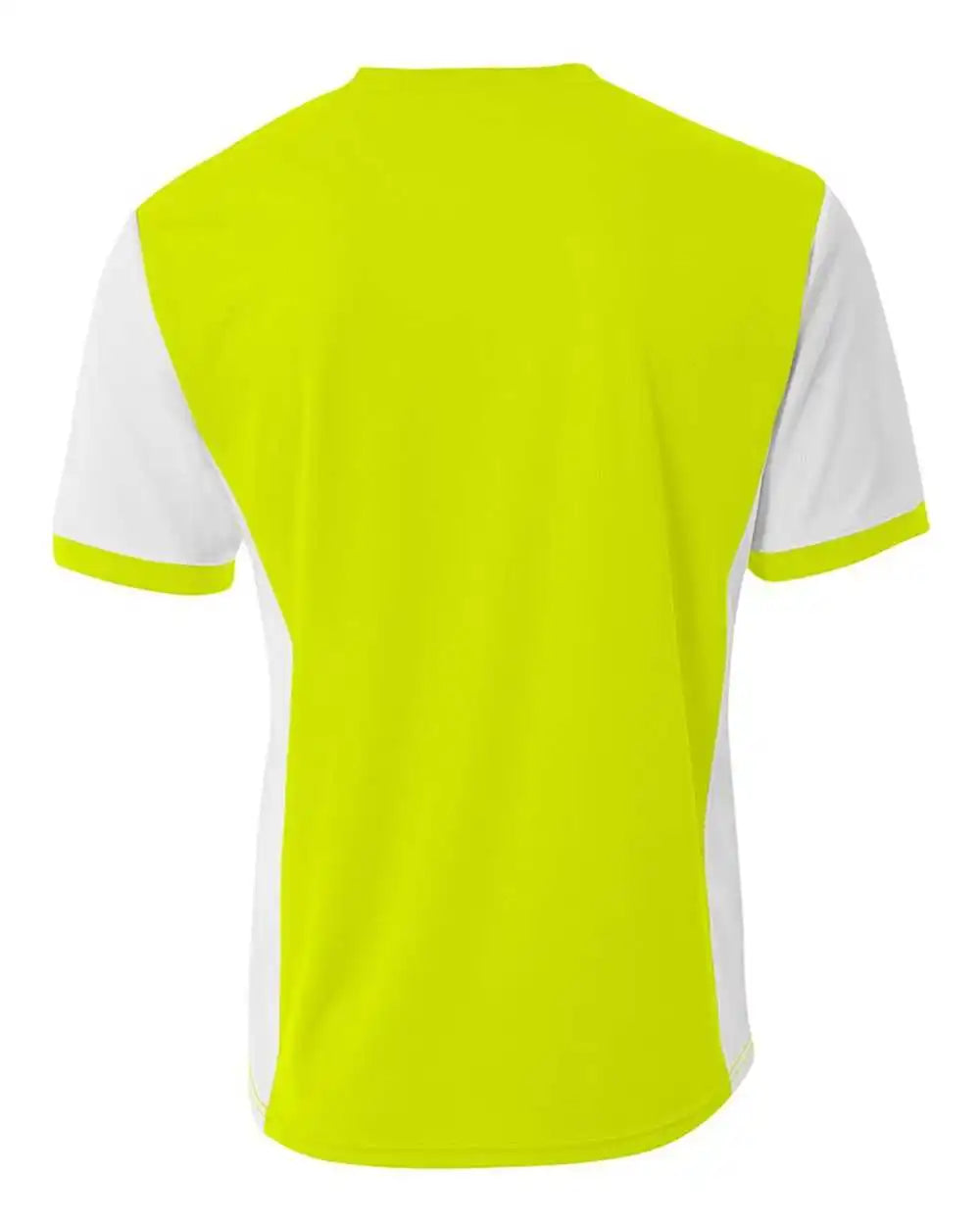 A4 N3017 Premier Soccer Jersey - Safety Yellow White