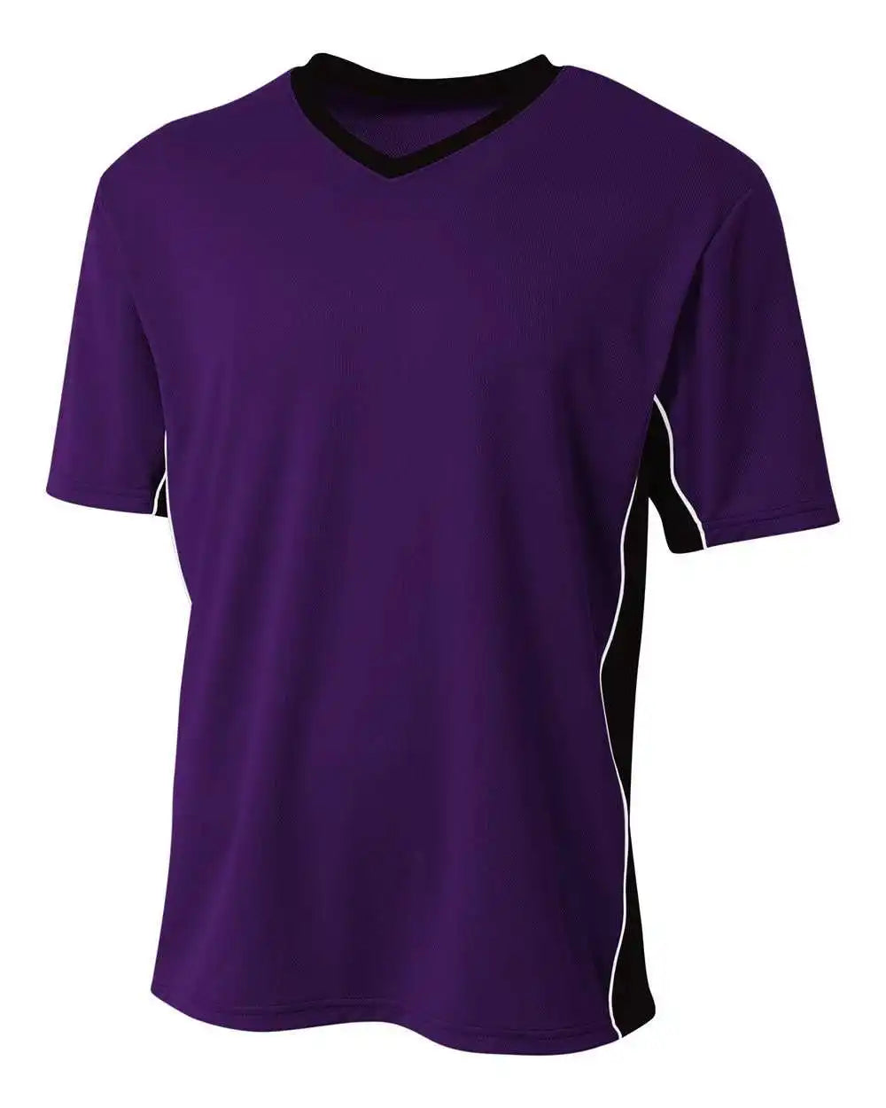 A4 N3018 Liga Soccer Jersey - Purple Black