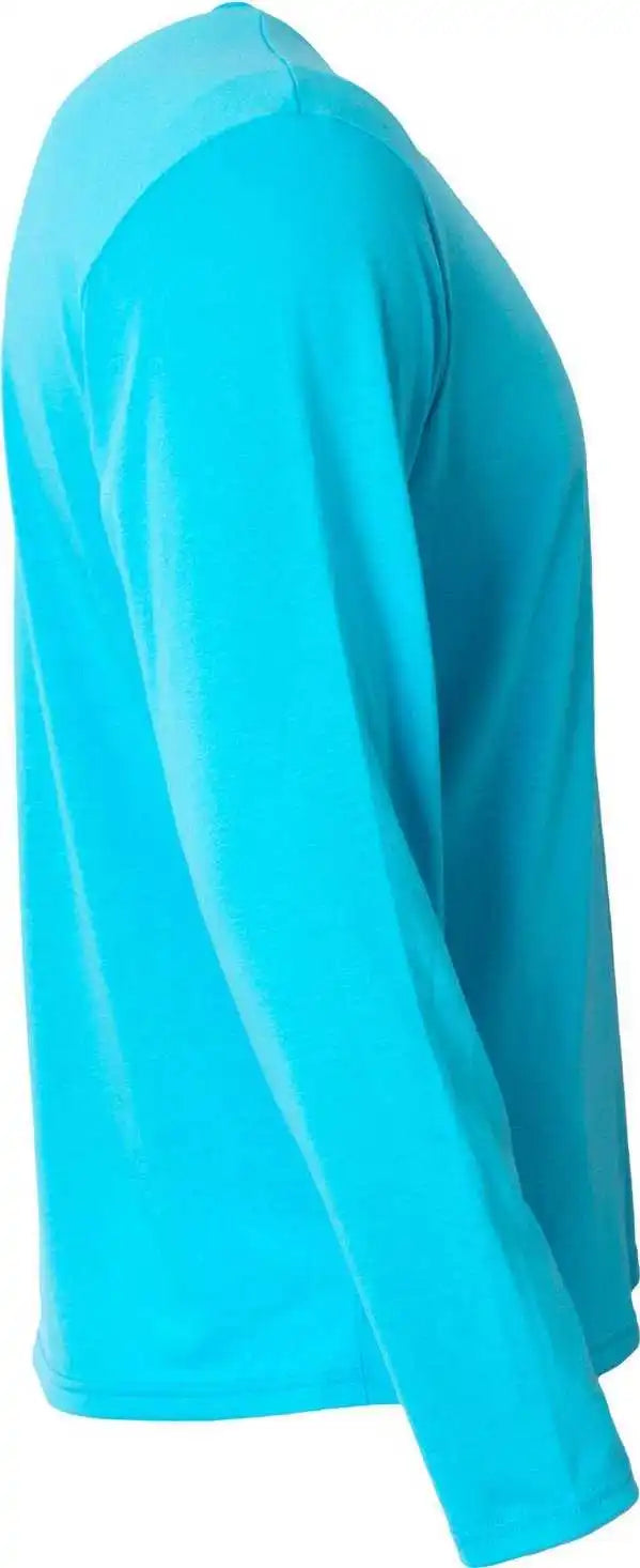 A4 N3029 Men’s Softek Long-sleeve T-shirt - Electric Blue