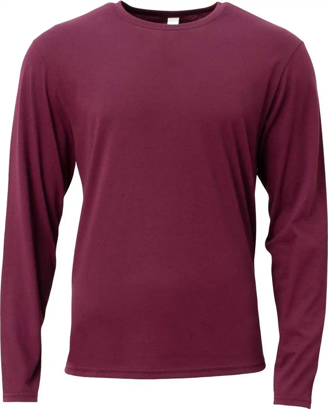 A4 N3029 Men’s Softek Long-sleeve T-shirt - Maroon