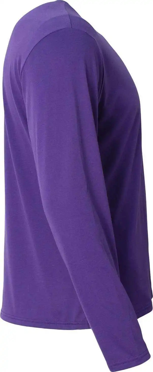 A4 N3029 Men’s Softek Long-sleeve T-shirt - Purple