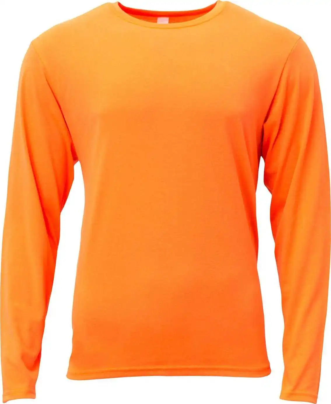 A4 N3029 Men’s Softek Long-sleeve T-shirt - Safety Orange