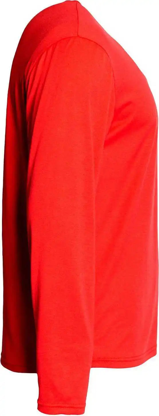 A4 N3029 Men’s Softek Long-sleeve T-shirt - Scarlet