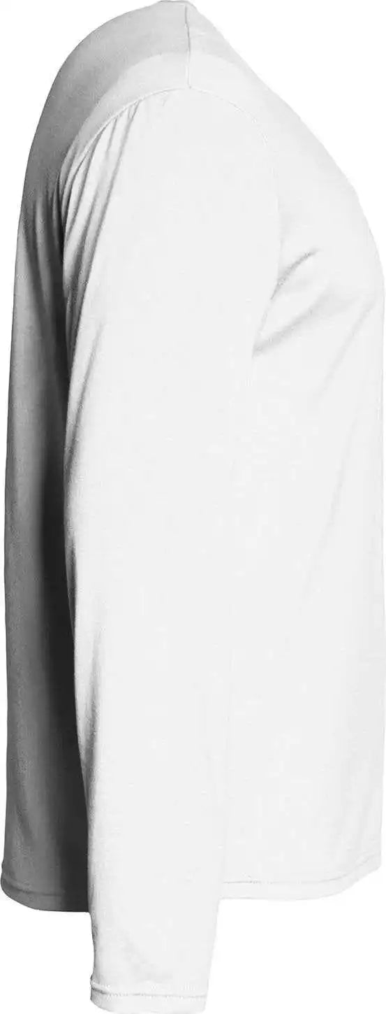 A4 N3029 Men’s Softek Long-sleeve T-shirt - White