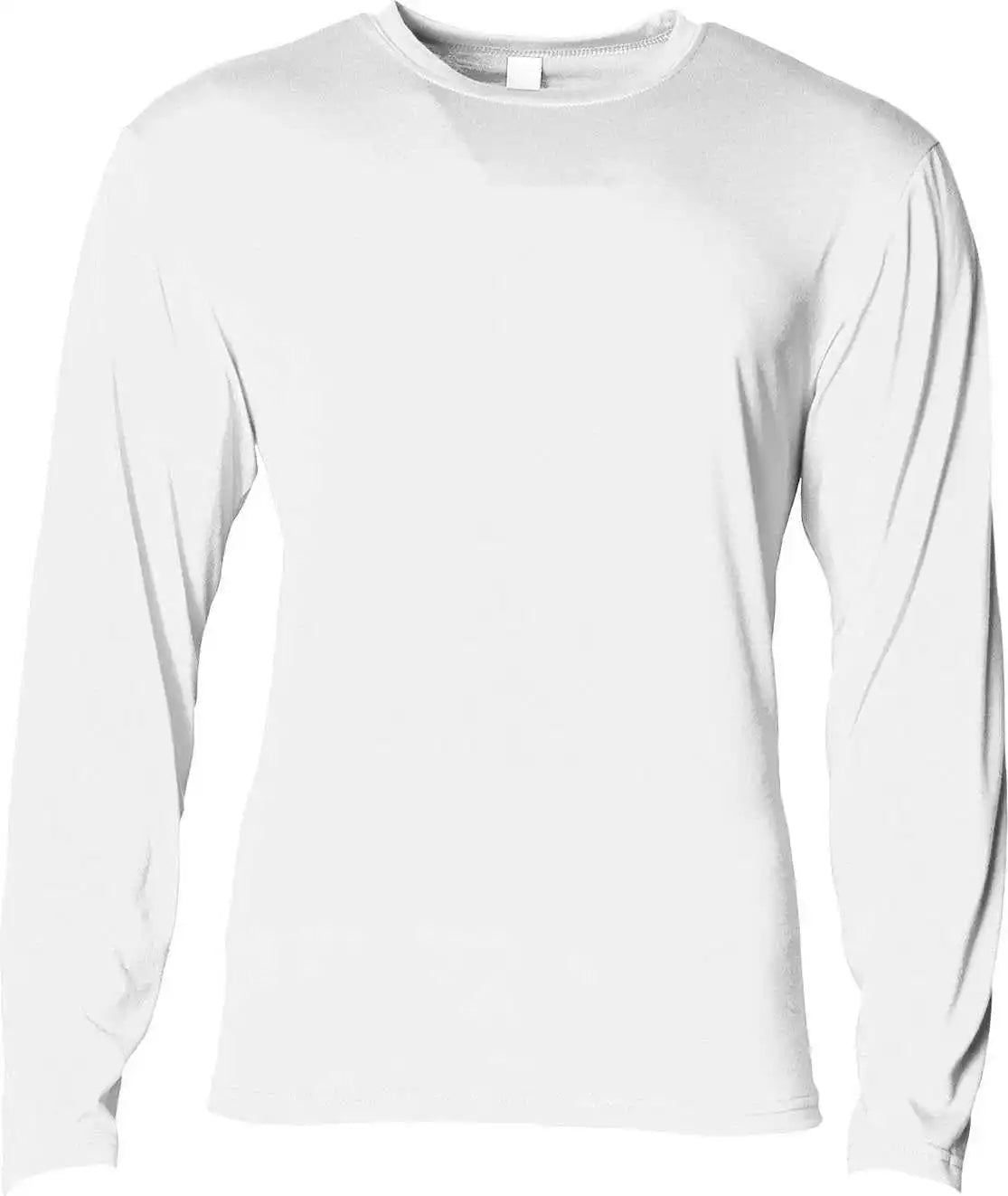 A4 N3029 Men’s Softek Long-sleeve T-shirt - White