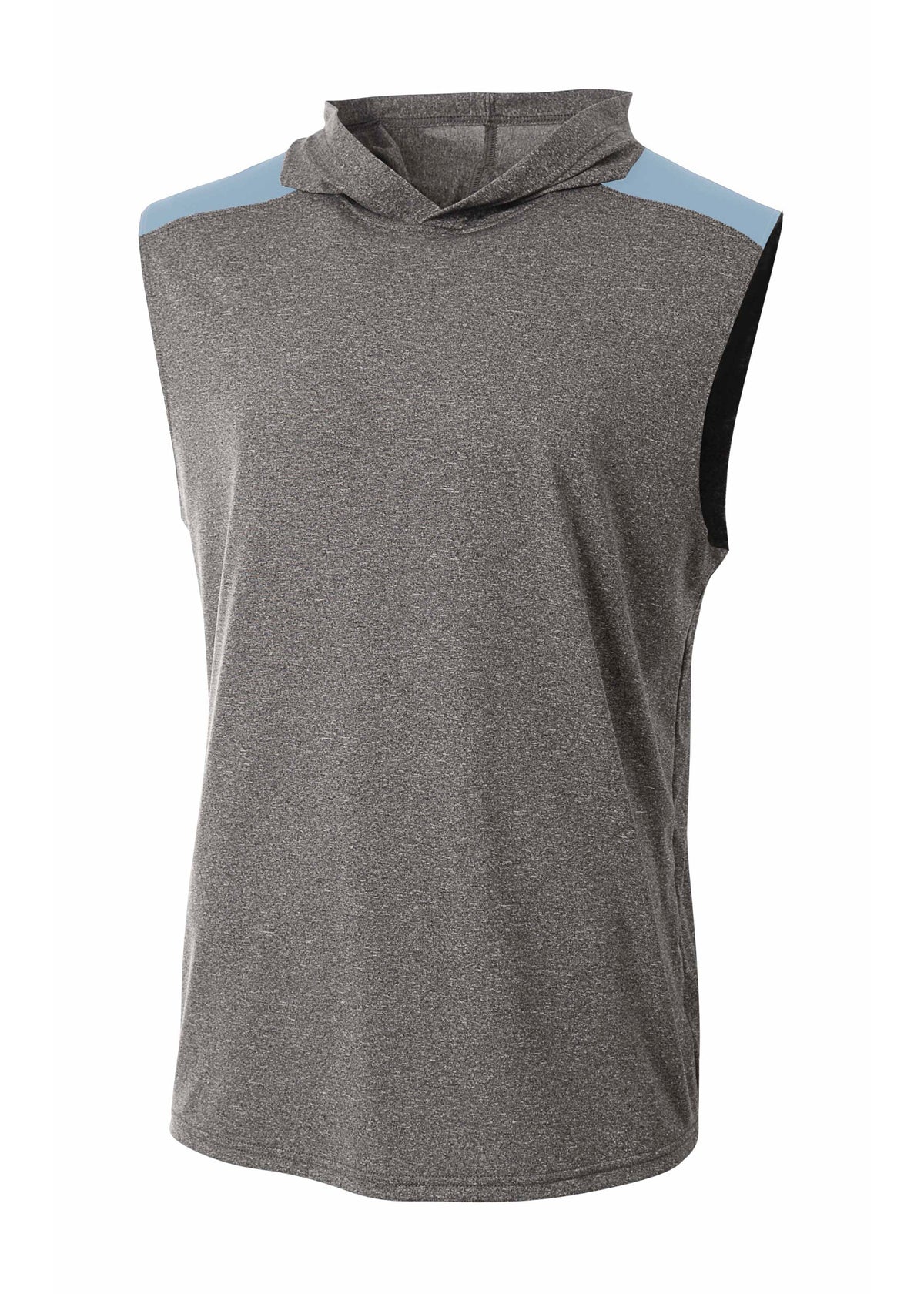 A4 N3031 Tourney Hooded Tee - Heather Light Blue