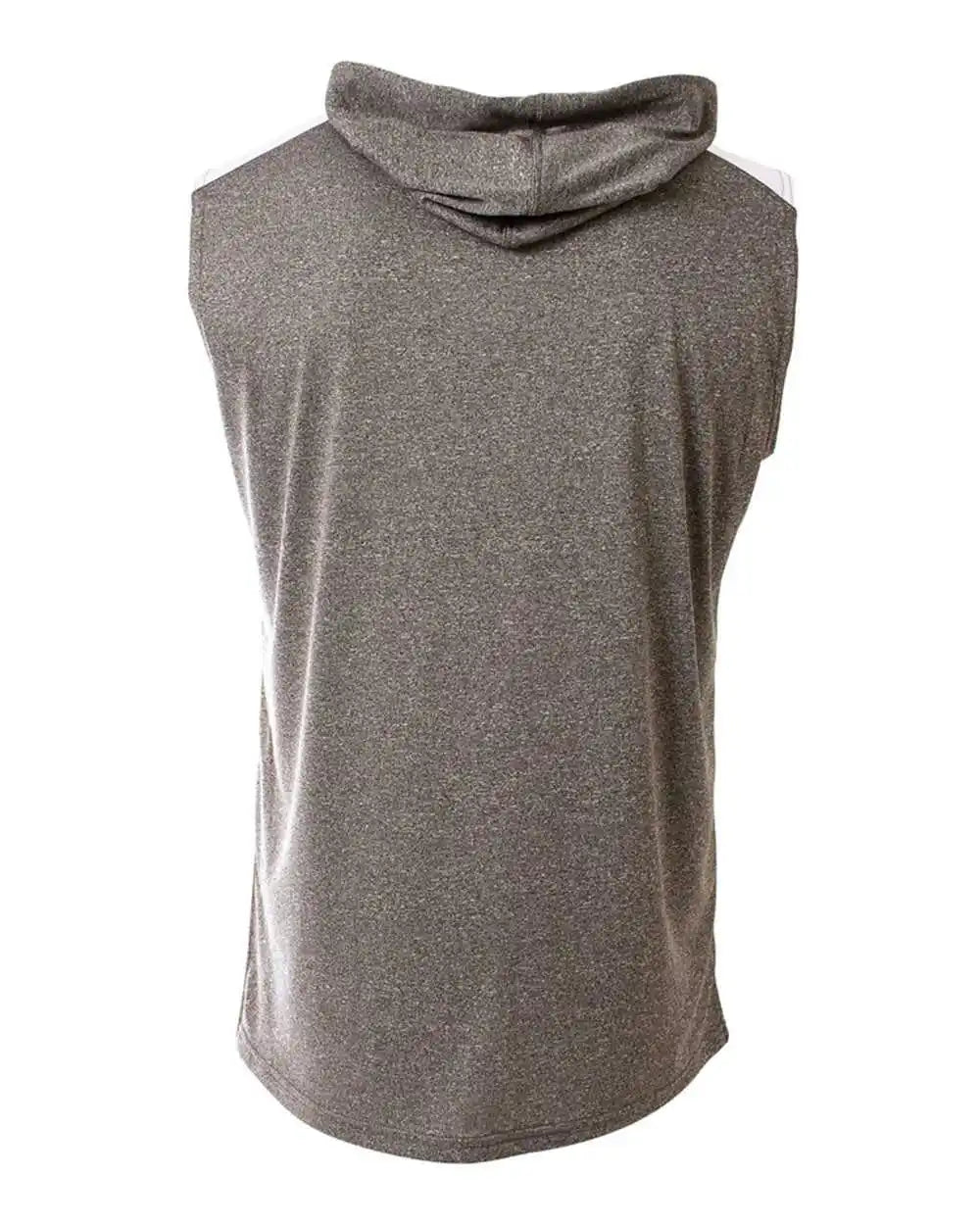 A4 N3031 Tourney Hooded Tee - Heather White