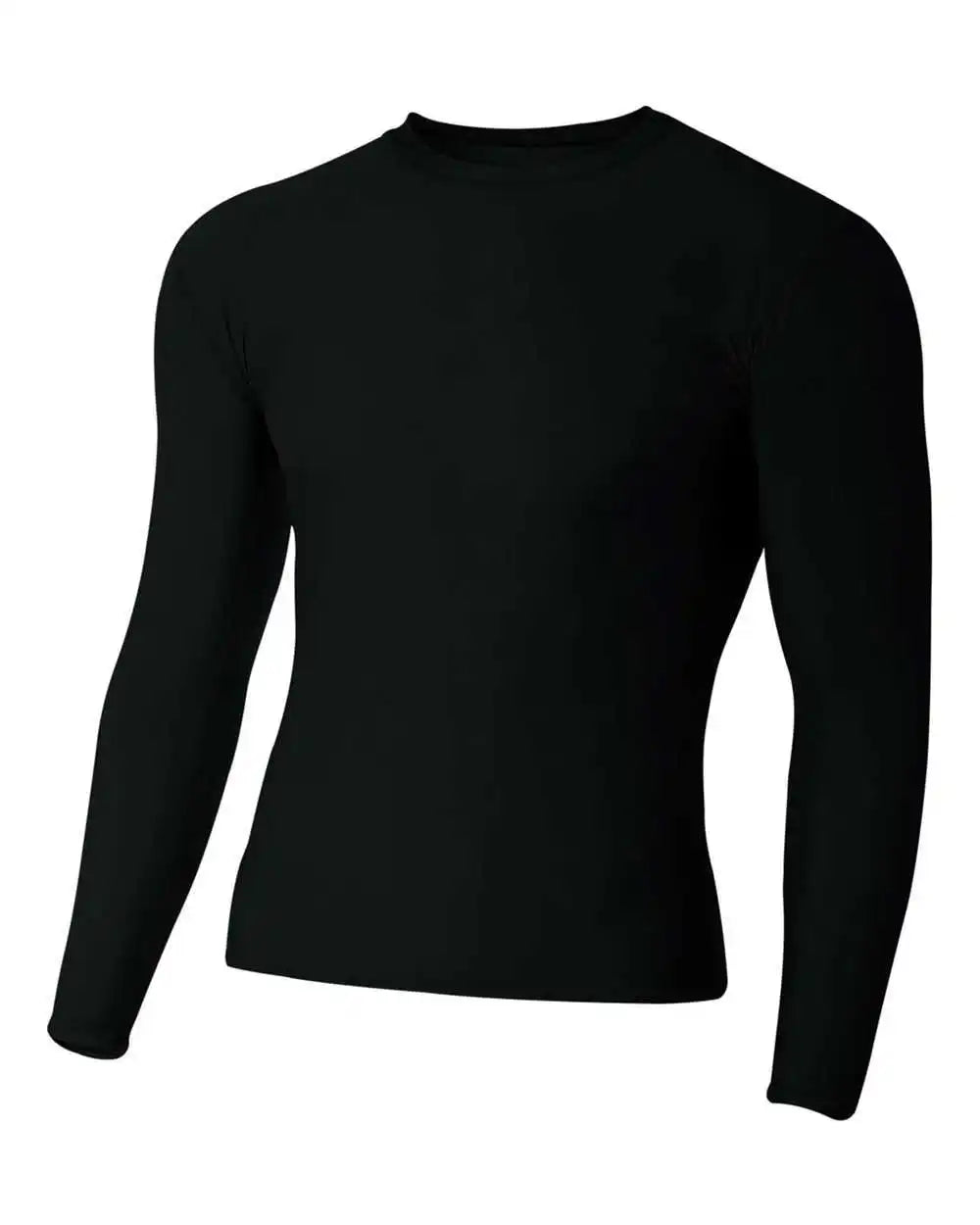 A4 N3133 Long Sleeve Compression Crew Black