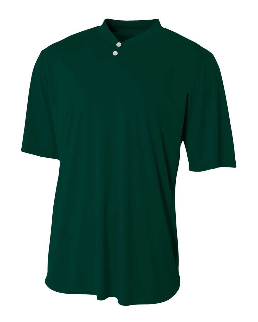 A4 N3143 Tech Performance Henley - Forest