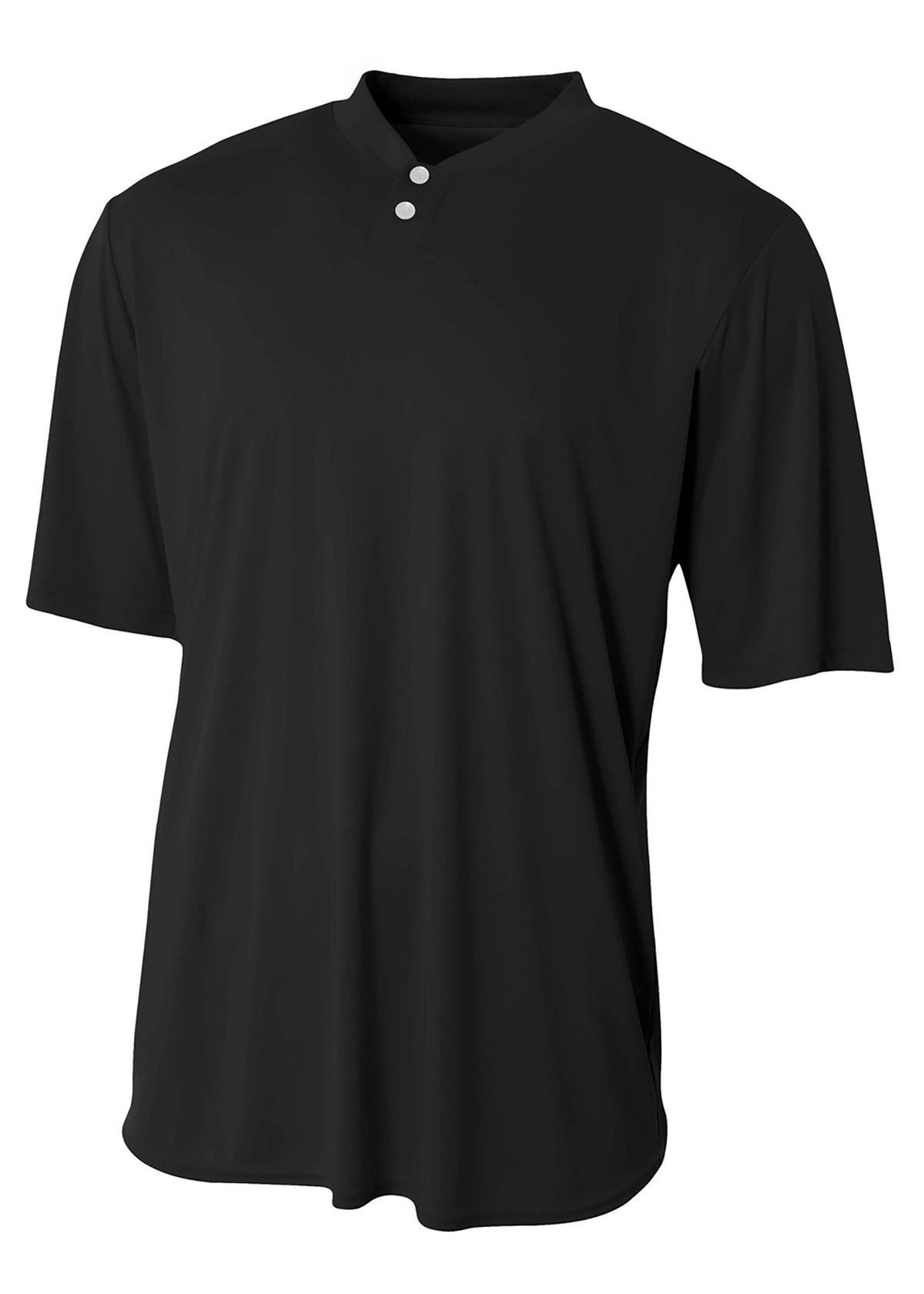 A4 N3143 Tek 2-button Henley - Black