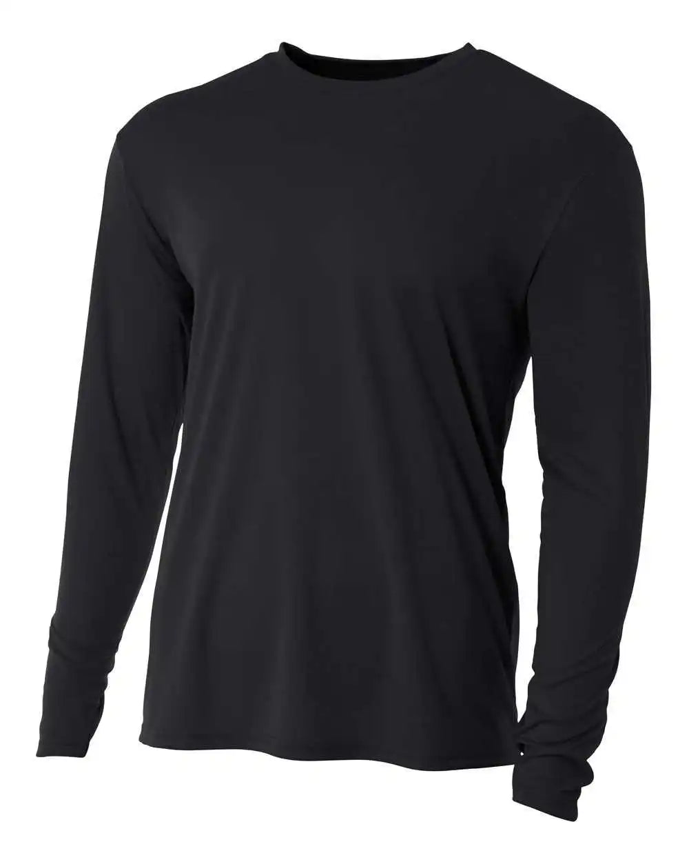 A4 N3165 Cooling Performance Long Sleeve Crew Black