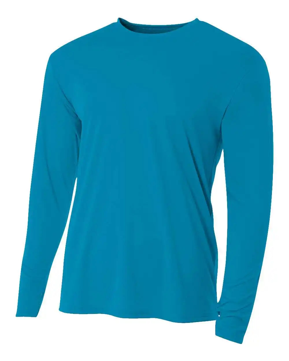 A4 N3165 Cooling Performance Long Sleeve Crew - Electric Blue