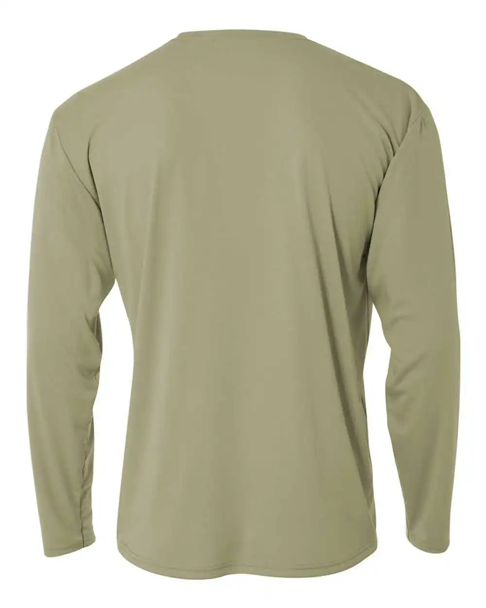 A4 N3165 Cooling Performance Long Sleeve Crew Olive