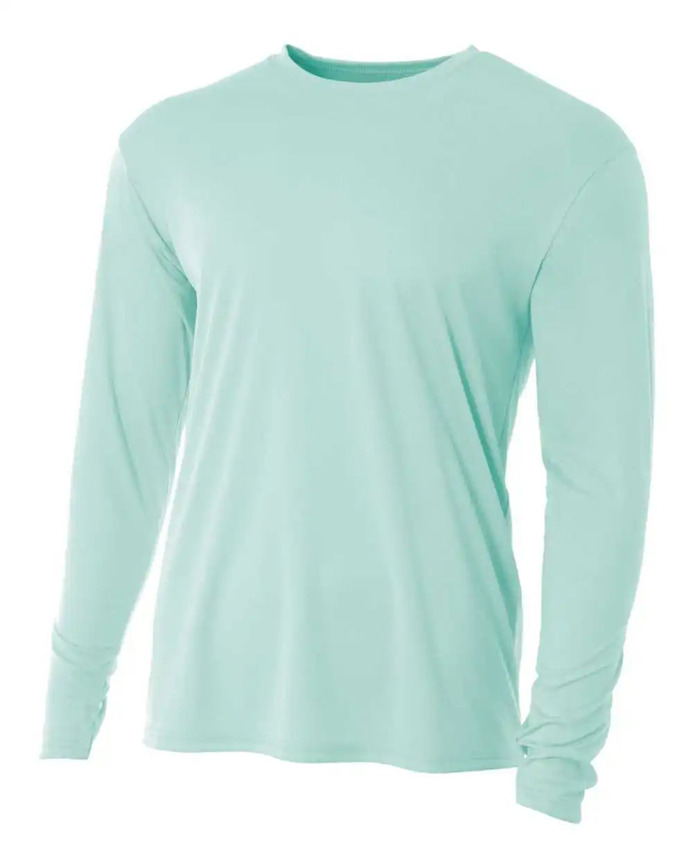 A4 N3165 Cooling Performance Long Sleeve Crew Pastel Mint