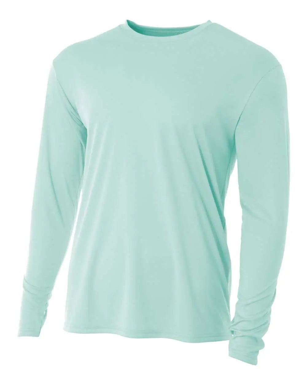 A4 N3165 Cooling Performance Long Sleeve Crew - Pastel Mint
