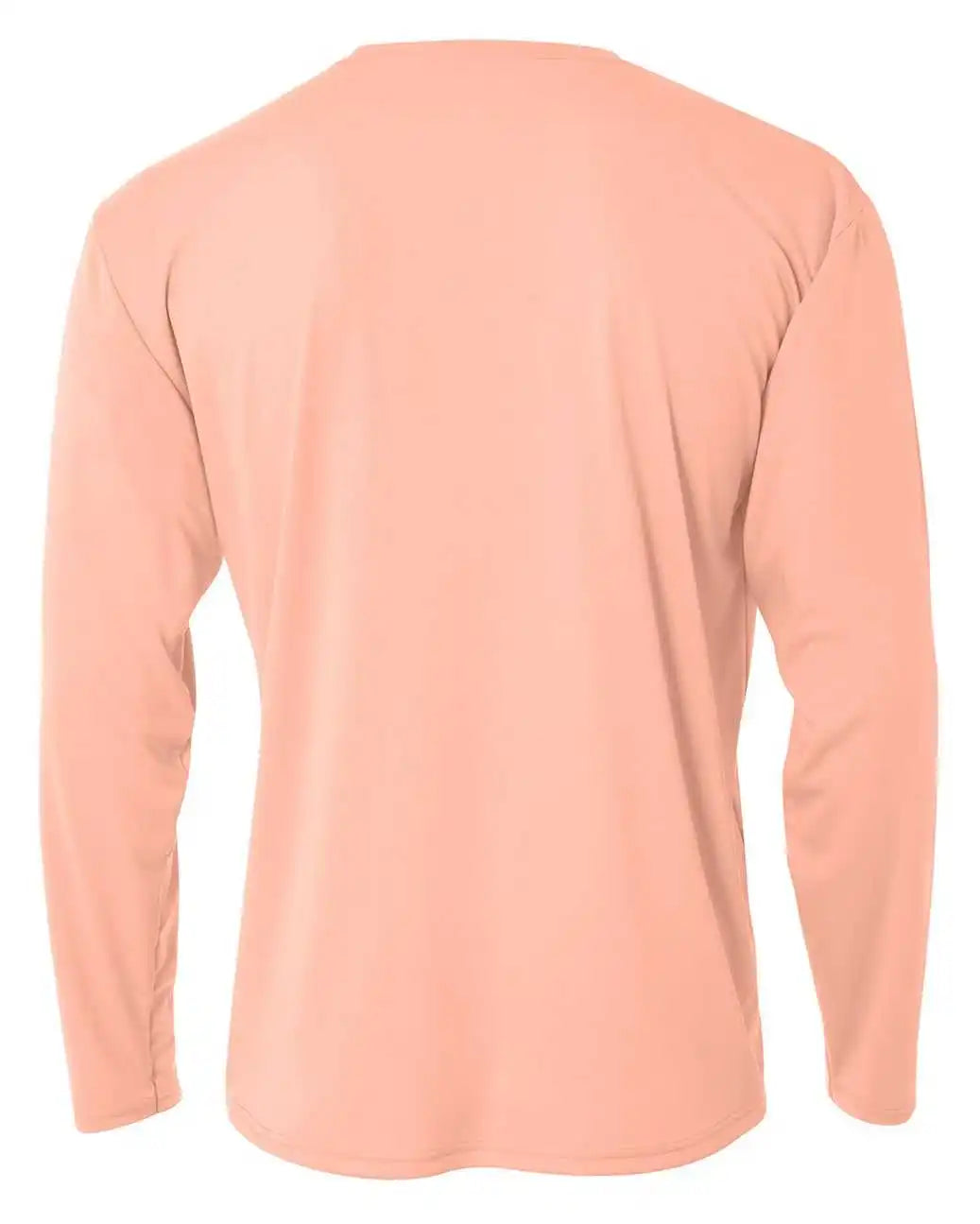 A4 N3165 Men’s Cooling Performance Long Sleeve t Shirt Salmon