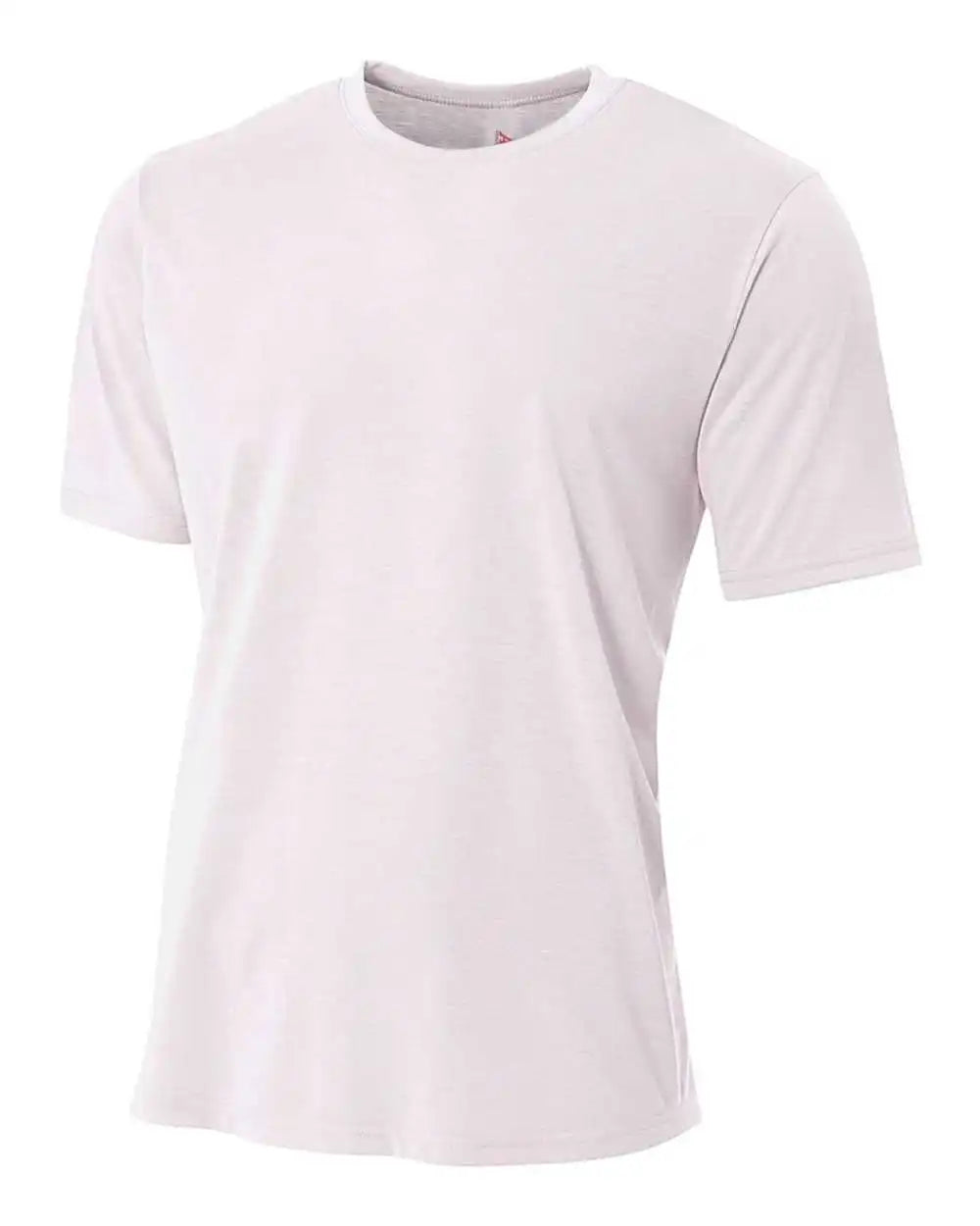 A4 N3264 Spun Poly Tee White