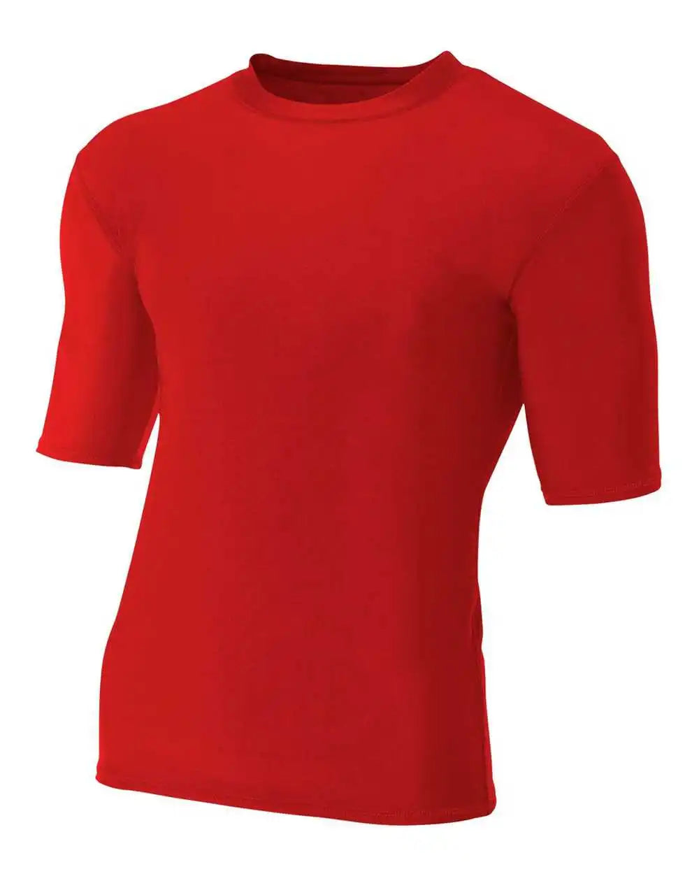A4 N3283 1/2 Sleeve Compression Crew - Scarlet
