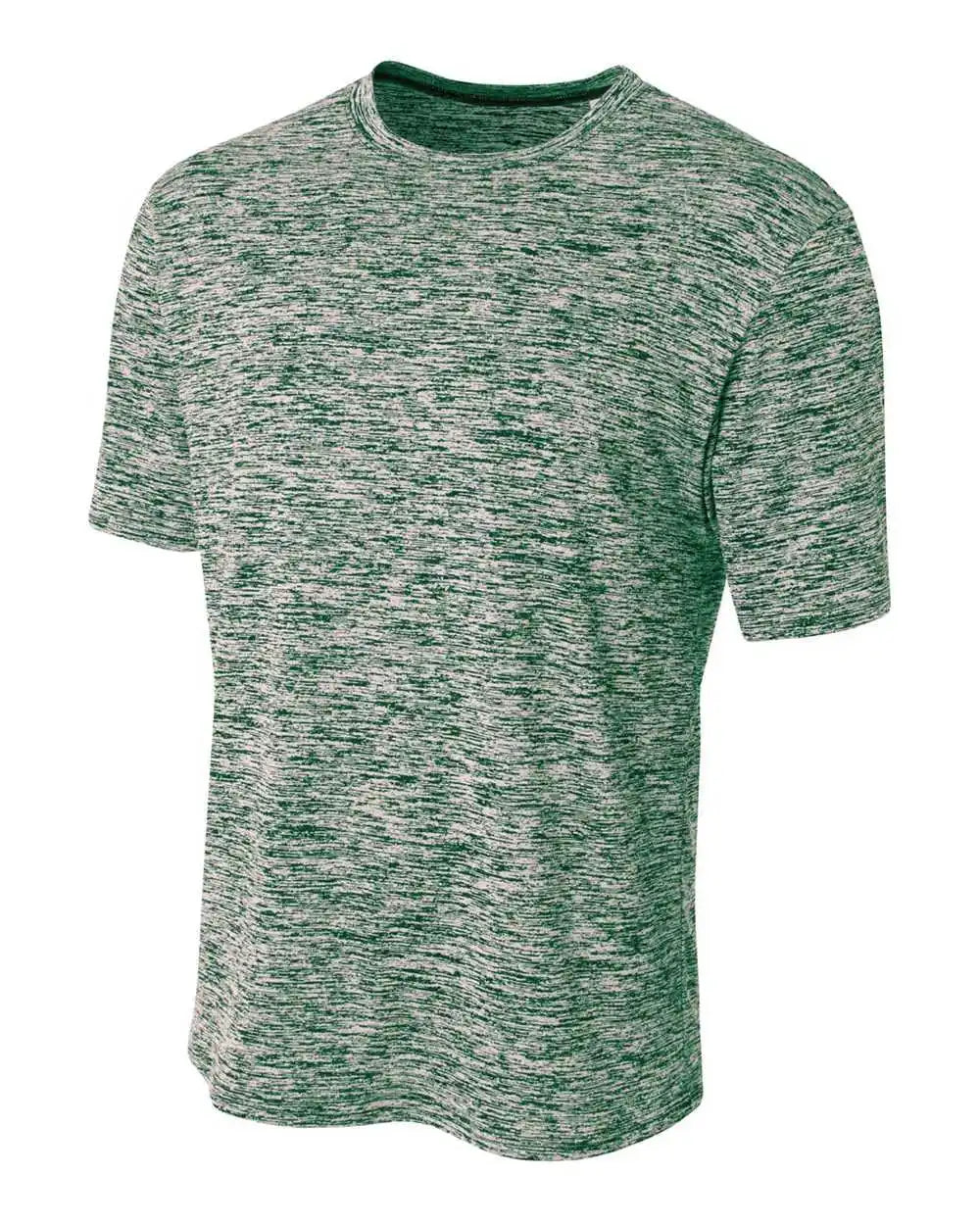 A4 N3296 Space Dye Tech Shirt Forest
