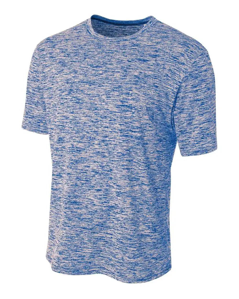 A4 N3296 Space Dye Tech Shirt Royal