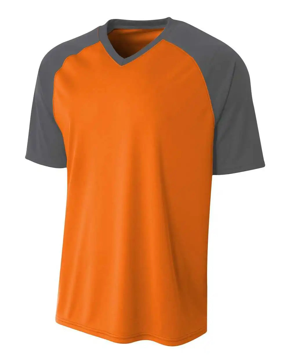 A4 N3373 Strike Jersey Safety Orange Graphite