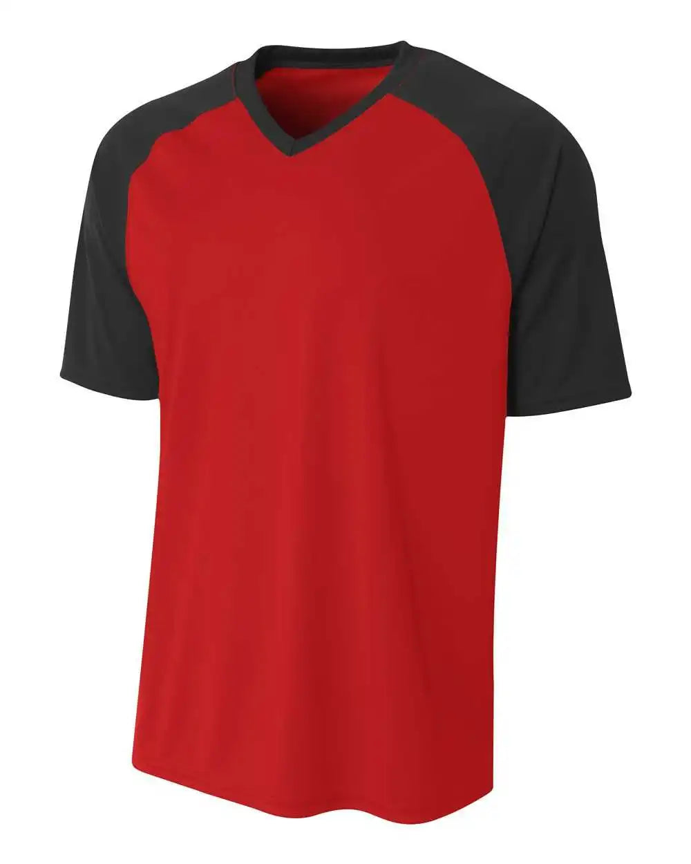 A4 N3373 Strike Jersey - Scarlet Black
