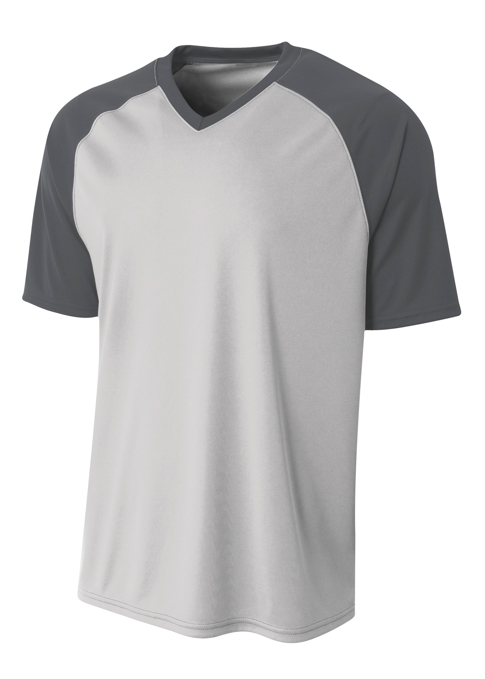 A4 N3373 Strike Raglan Tee - Silver Graphite