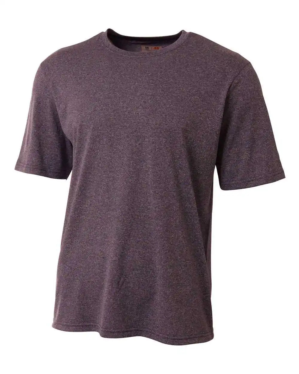 A4 N3381 Topflight Heather Tee Navy