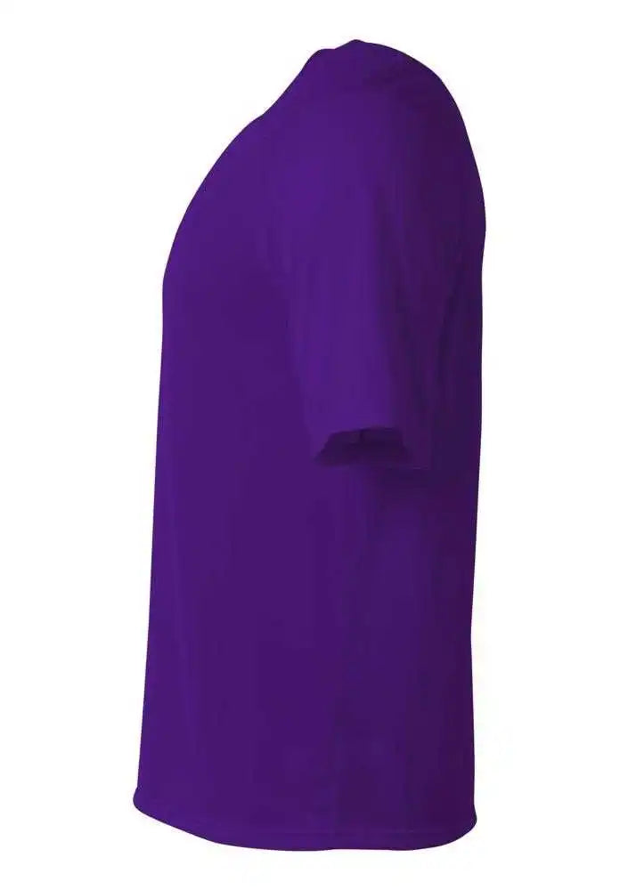 A4 N3393 Surecolor Short Sleeve Cationic Tee - Purple