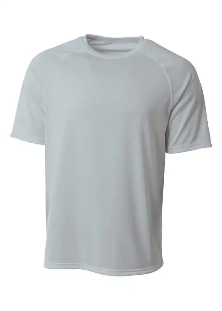 A4 N3393 Surecolor Short Sleeve Cationic Tee Silver
