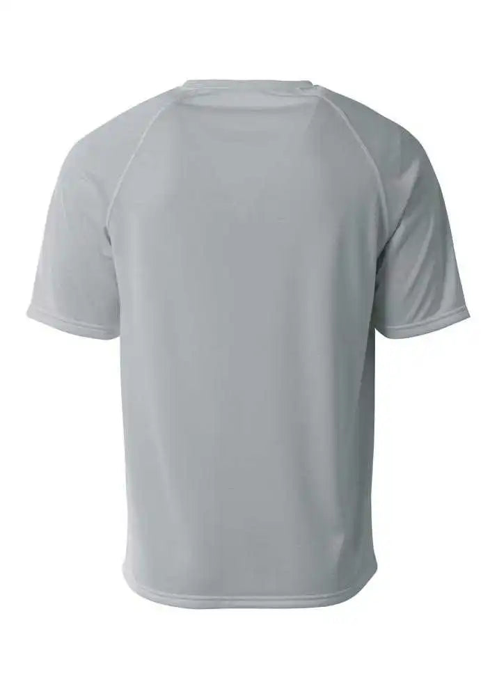 A4 N3393 Surecolor Short Sleeve Cationic Tee Silver