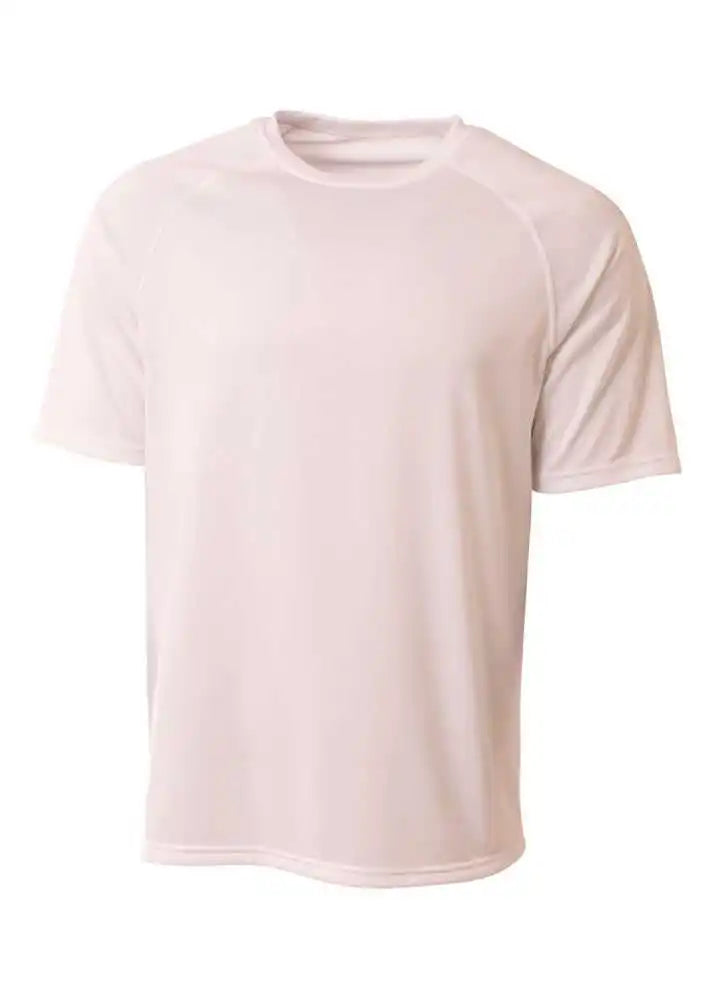 A4 N3393 Surecolor Short Sleeve Cationic Tee - White