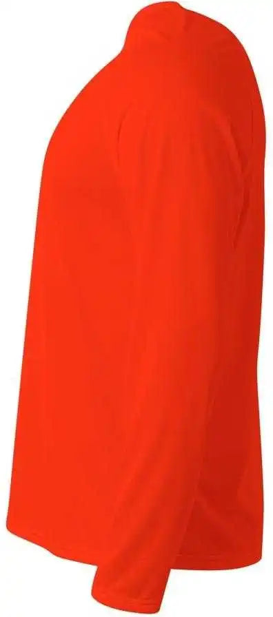 A4 N3396 Surecolor Long Sleeve Cationic Tee - Athletic Orange