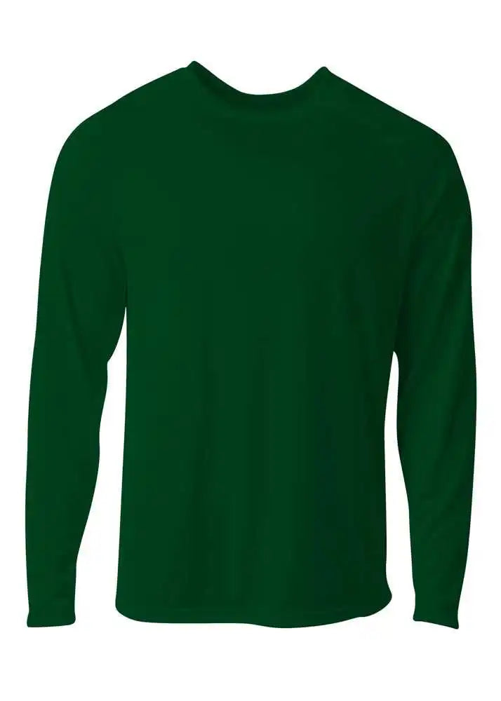 A4 N3396 Surecolor Long Sleeve Cationic Tee - Forest